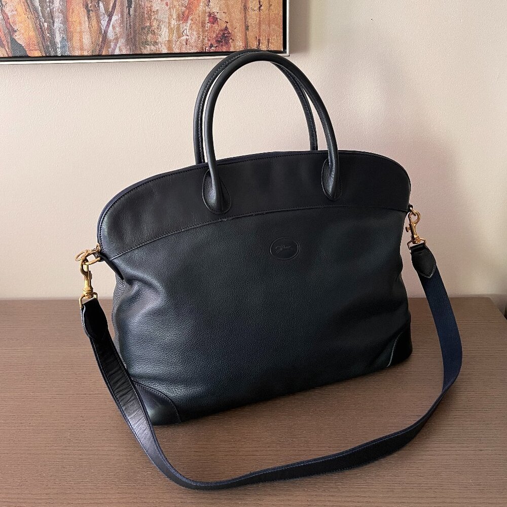Longchamp Navy Tote Bag